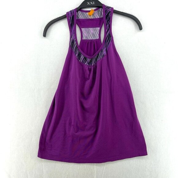 Lucy Tank Top Women's S Purple Scoop Neck Racerback Stretch Relaxed Fit Pullover - Picture 1 of 11